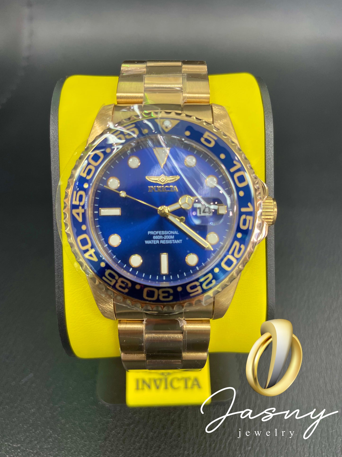 Invita Watch gold blue