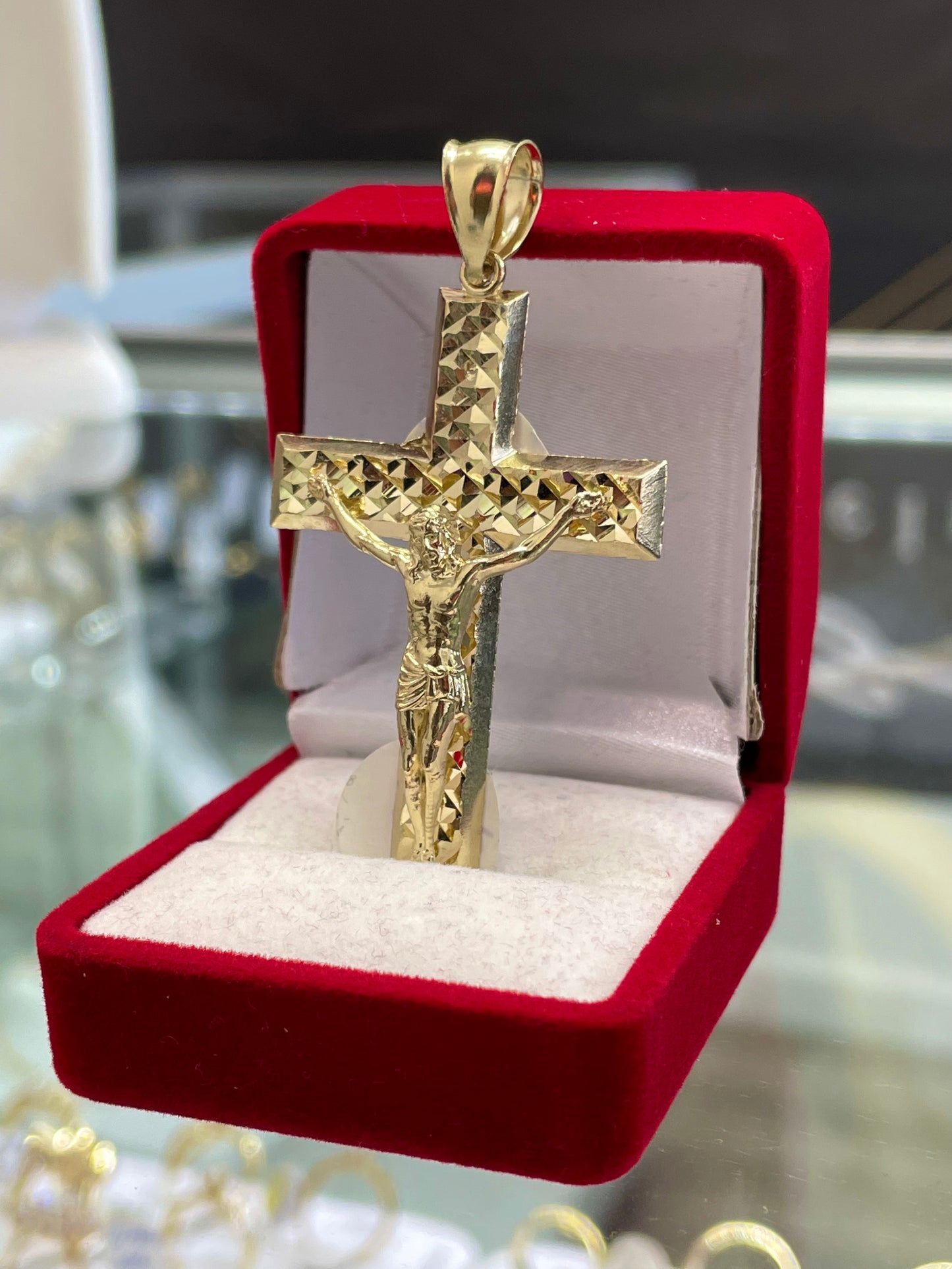 💎🇮🇹 MEDALLA CRISTO ORO 14K