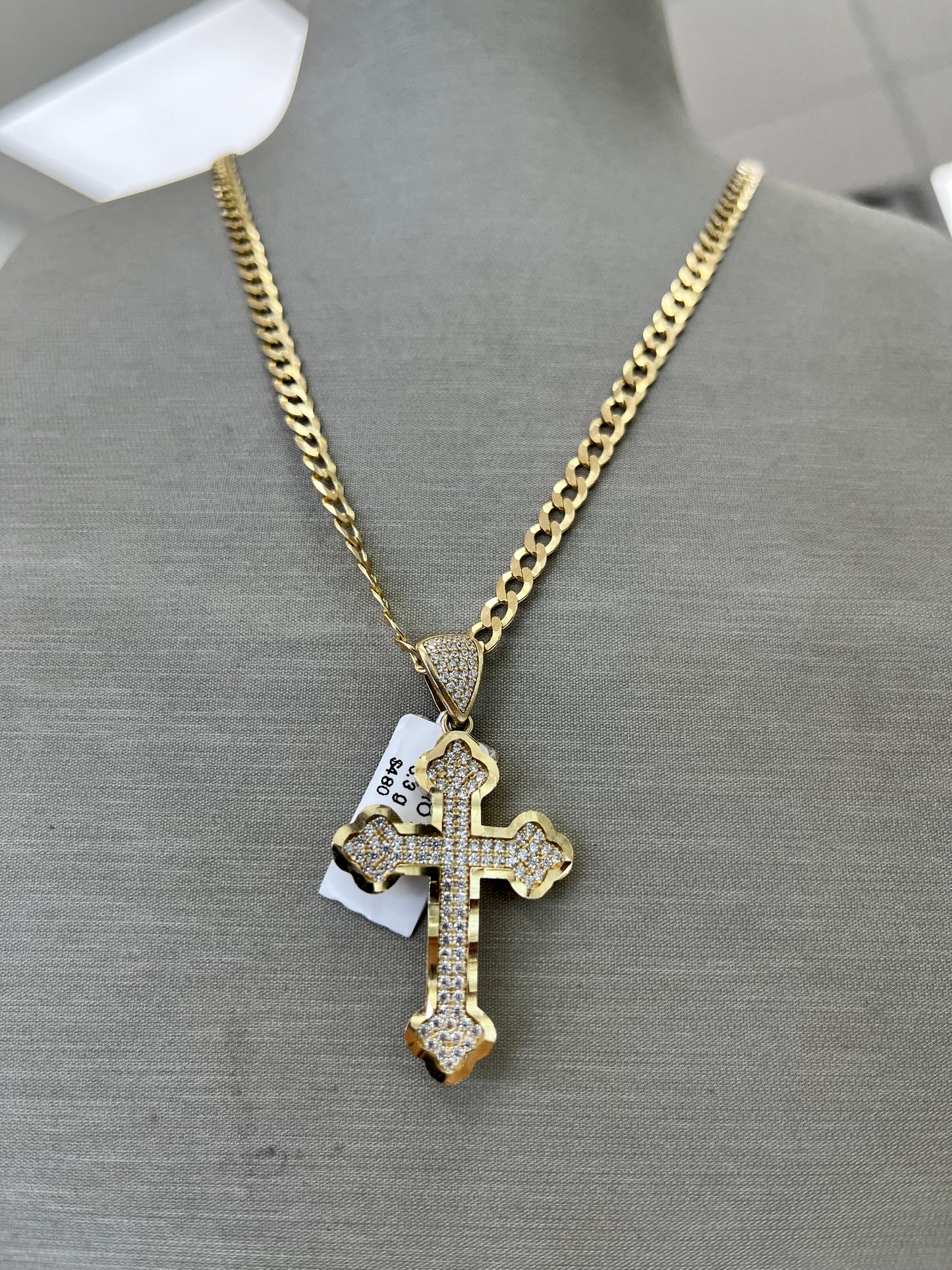 ✨ CHAIN + PENDANT CRUZ GOLD 10K