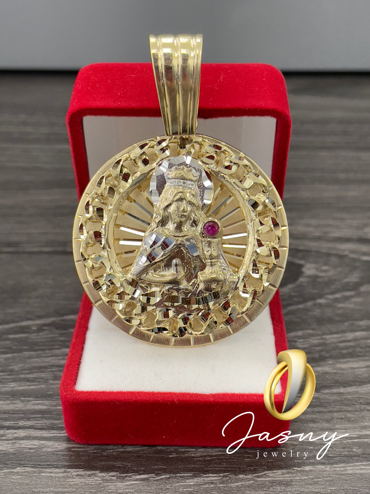 🇮🇹💎 MEDALLA VIRGEN 3D **NEW** ORO 10k