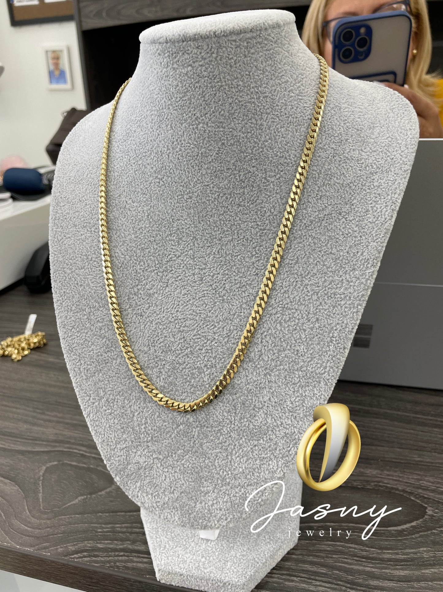 💎🇮🇹 CADENA CUBAN LINK SOLIDA ORO 10K **NEW**