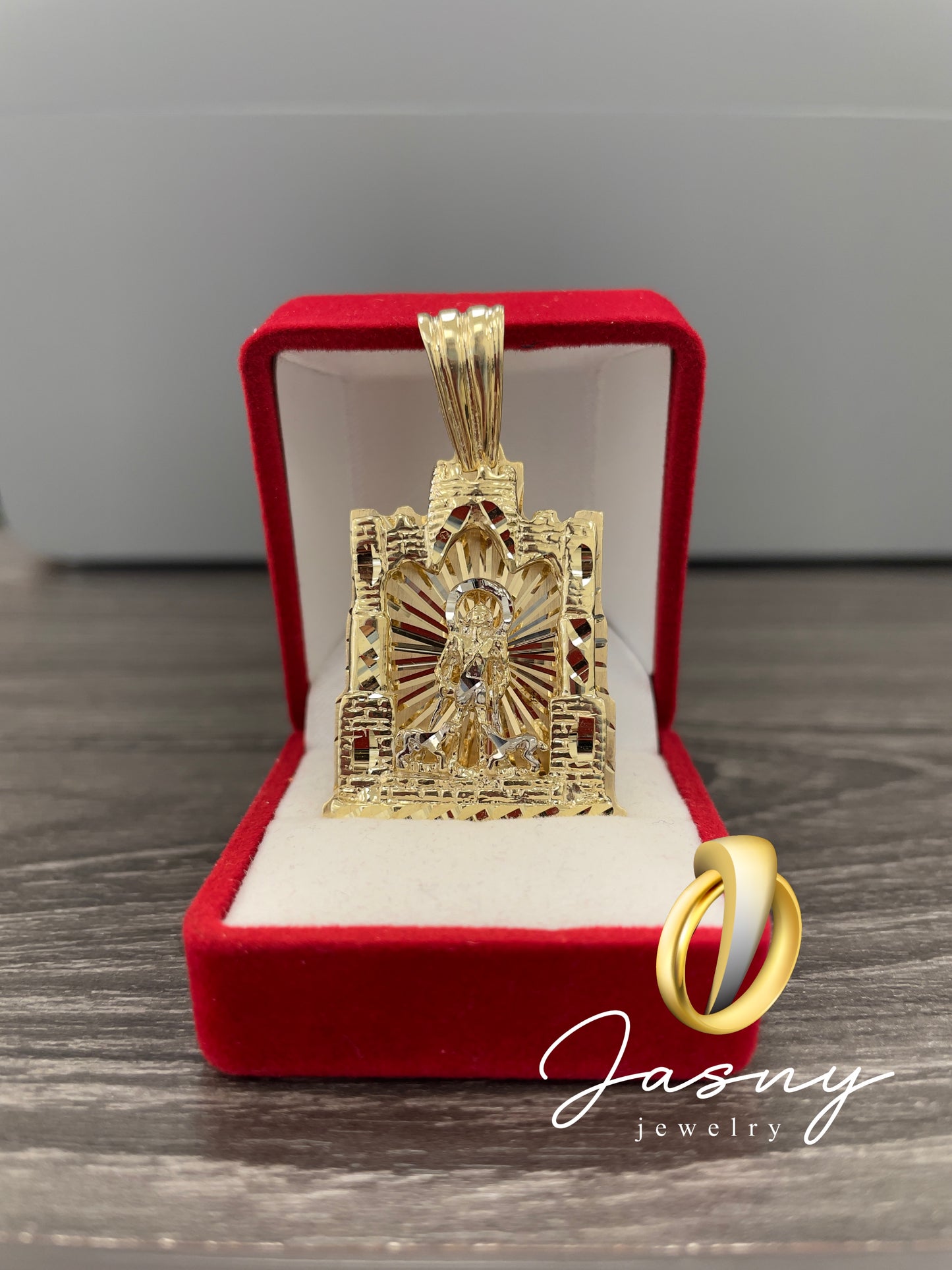 🇮🇹💎 MEDALLA SAN LAZARO ORO 10K **NEW** 3D