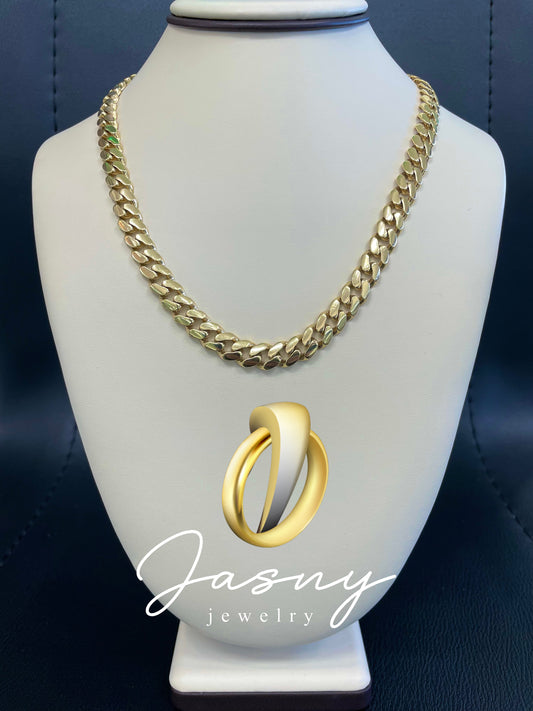 Chain Cuban link gold 14k