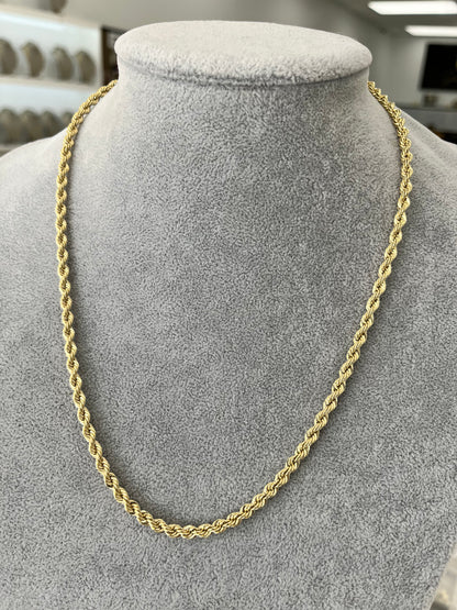 ✨CADENA SOGA SEMI-SÓLIDA ORO 14K ✨ ✨14K GOLD ROPE CHAIN✨