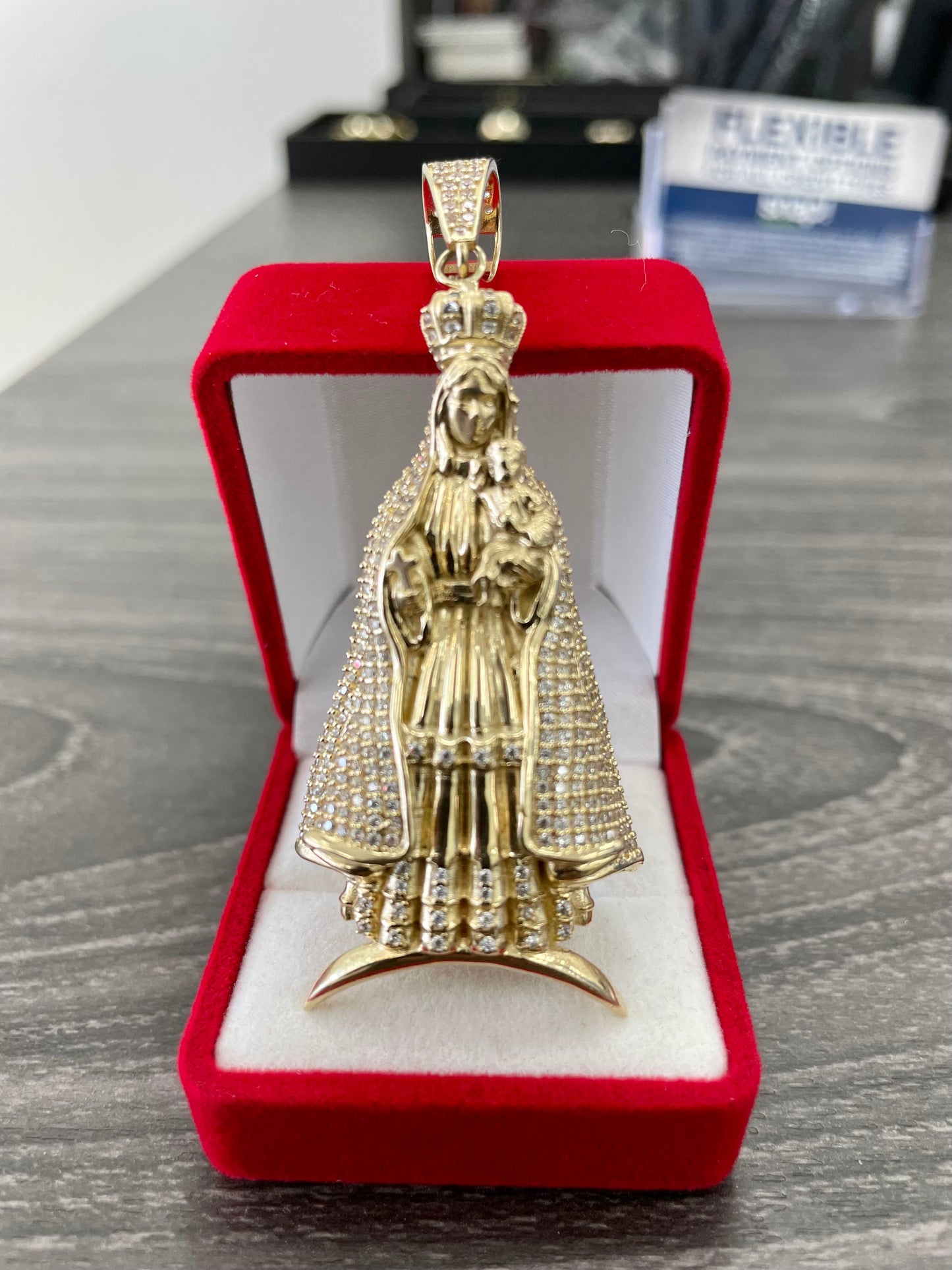 🇮🇹💎 Medalla Virgen oro 14K