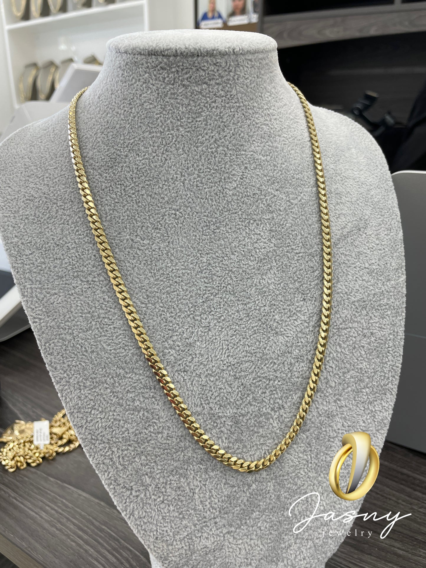 💎🇮🇹 CADENA CUBAN LINK SOLIDA ORO 10K **NEW**