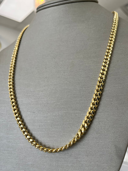 ✨CUBAN LINK HALLOW ORO 10K✨