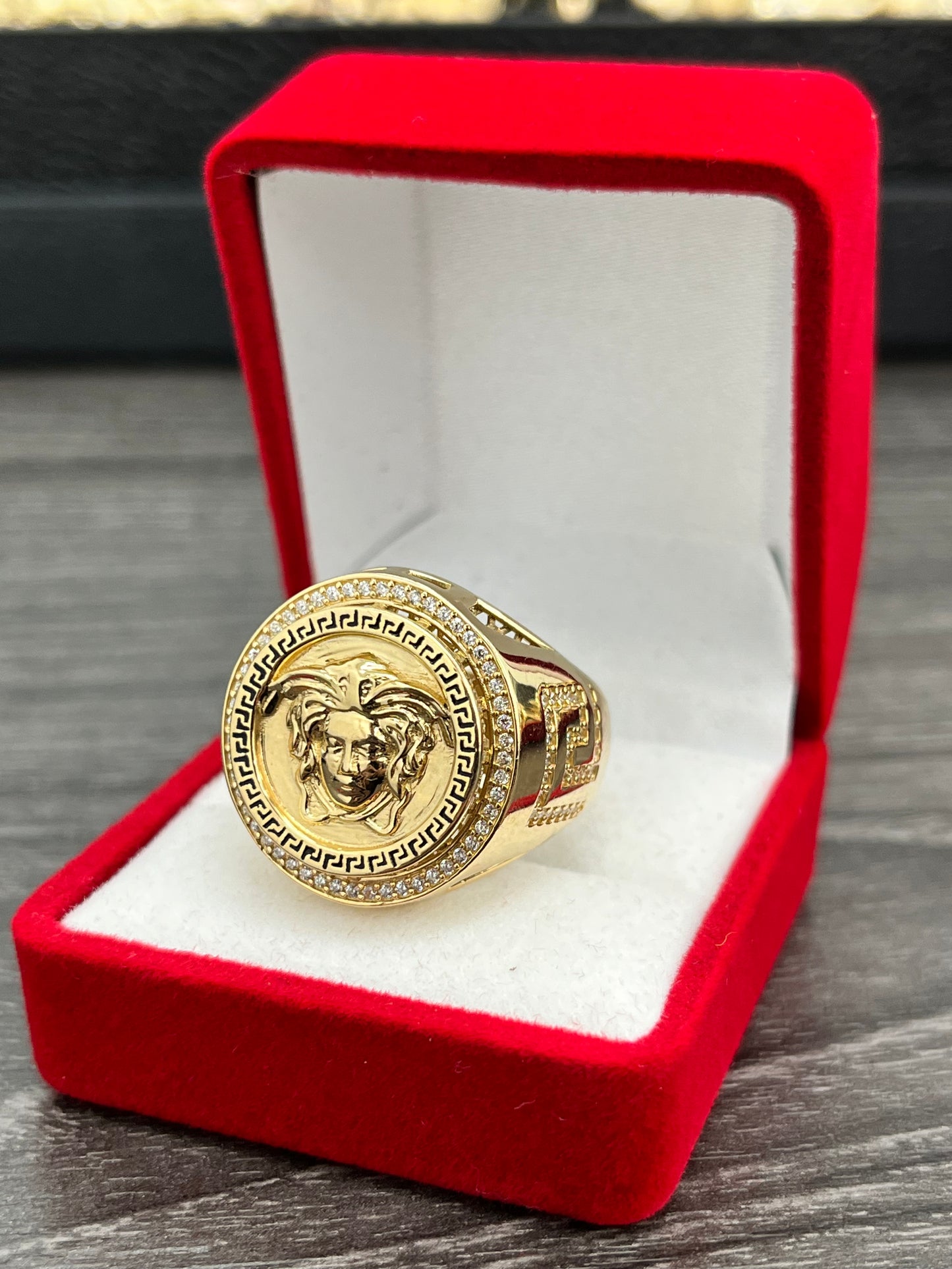 💍ANILLO de Hombre ORO 14K *VERSACE*