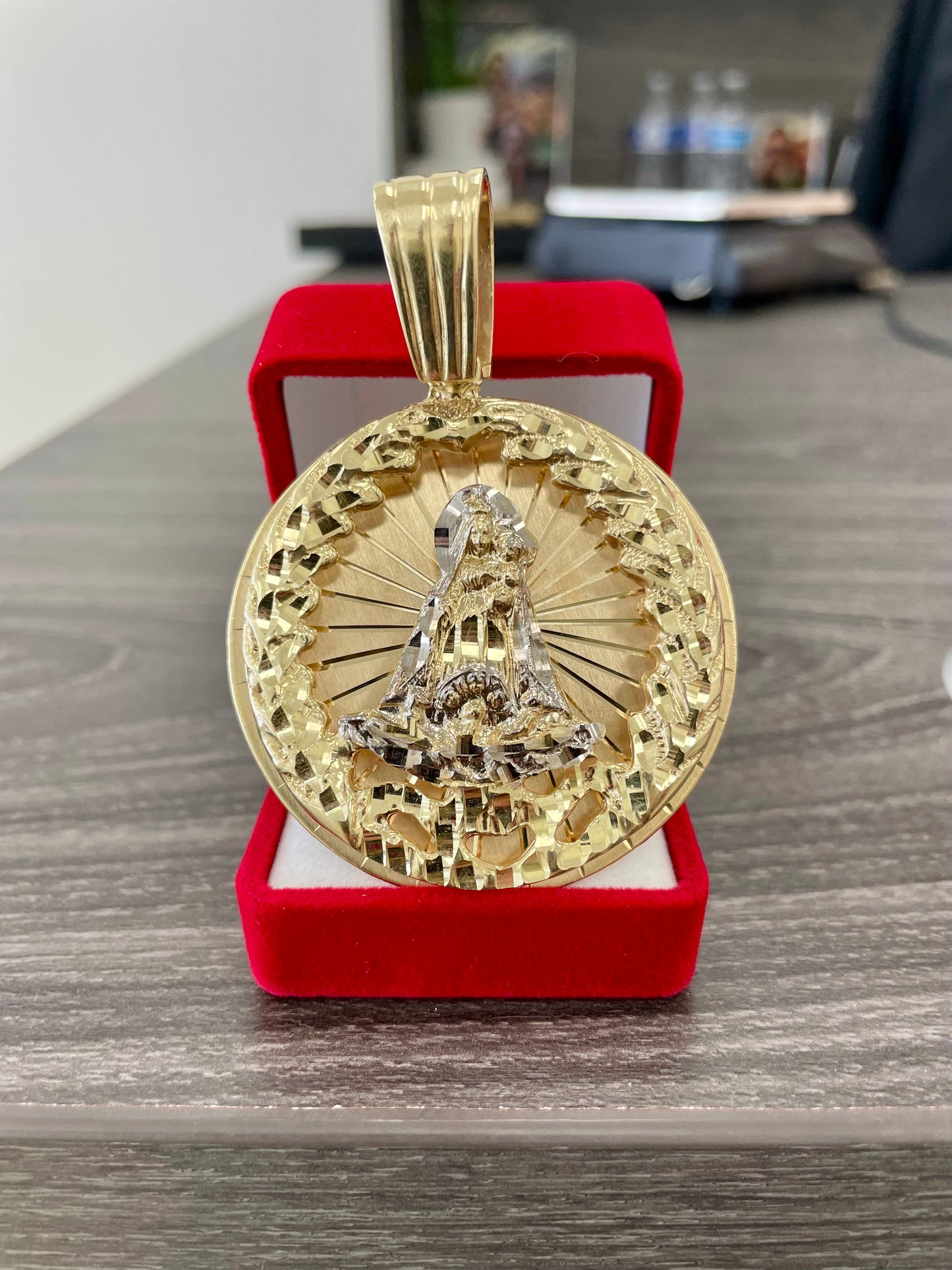 💎🇮🇹 MEDALLA VIRGEN DE COROMOTO 3D ORO 10K