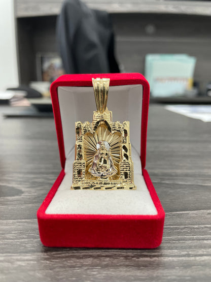 💎🇮🇹 Medalla Virgen 3D ORO 14K