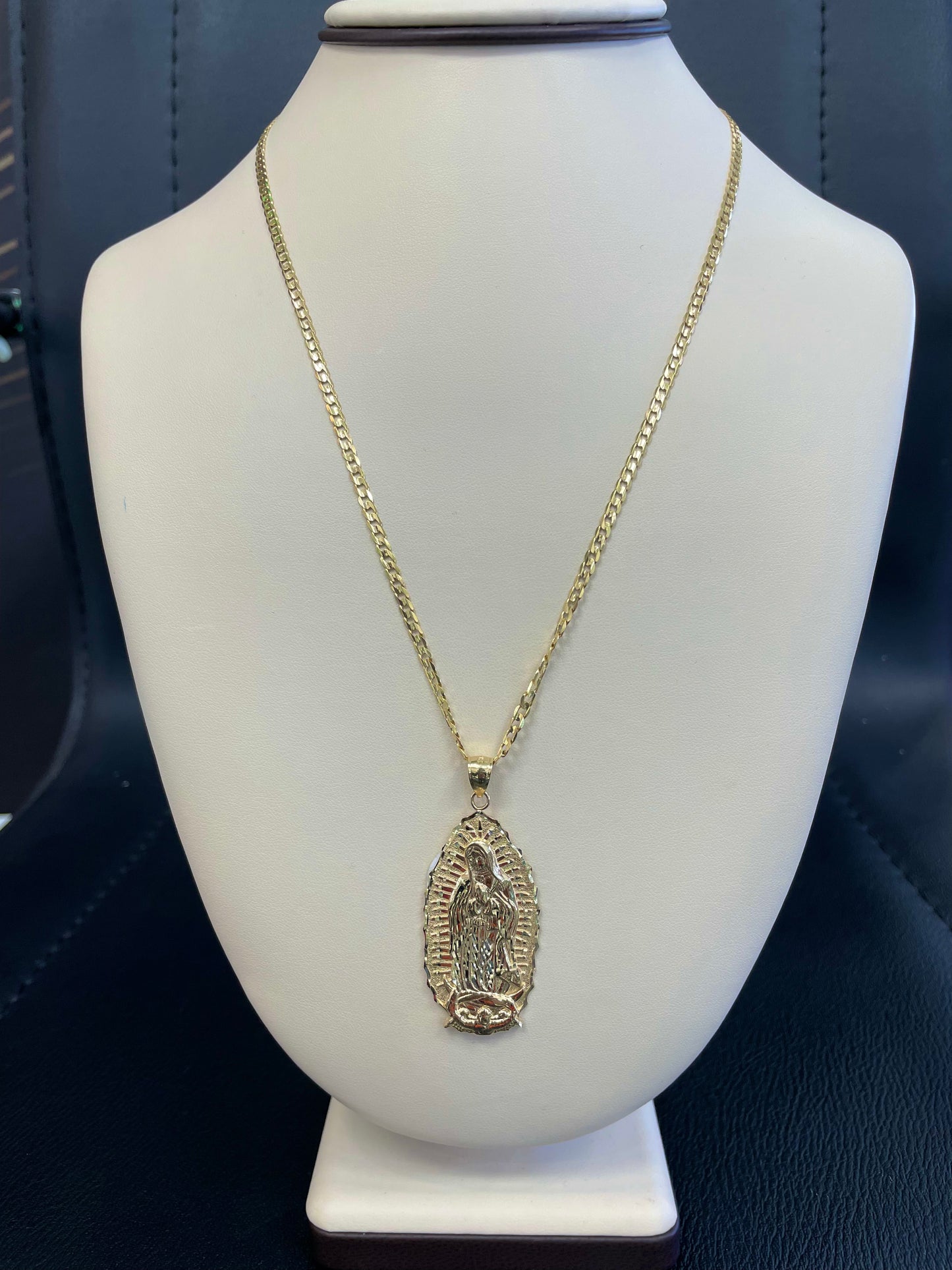 ✅🇮🇹 CADENA VIRGEN GUADALUPE ORO 14K