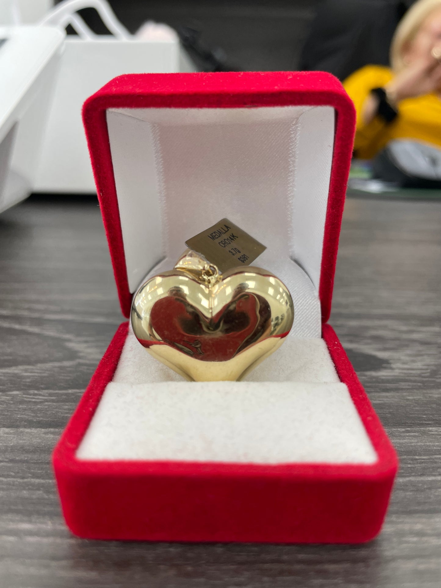 🇮🇹✅ MEDALLA CORAZÓN ORO 14K