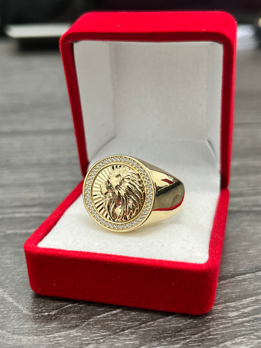 💍ANILLO LEON ORO 14K