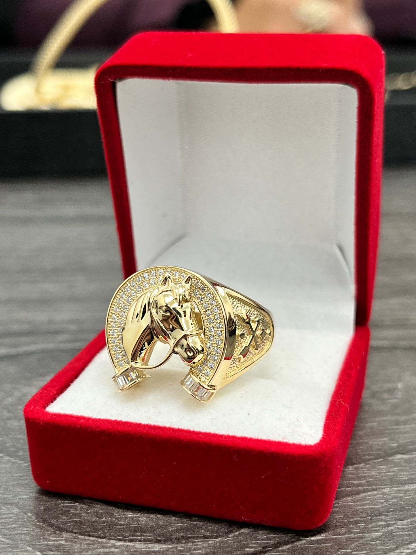 💍ANILLO CABALLO ORO 14K