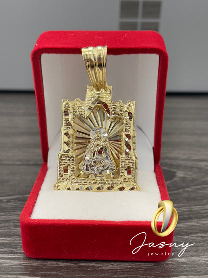 🇮🇹💎 MEDALLA VIRGEN ORO 10K 3D **NEW**