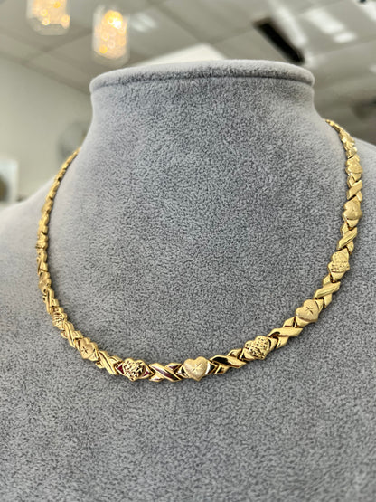 GARGANTILLA CORAZÓN ORO 14K ❤️ 14K GOLD HEART NECKLACE / CHOKER