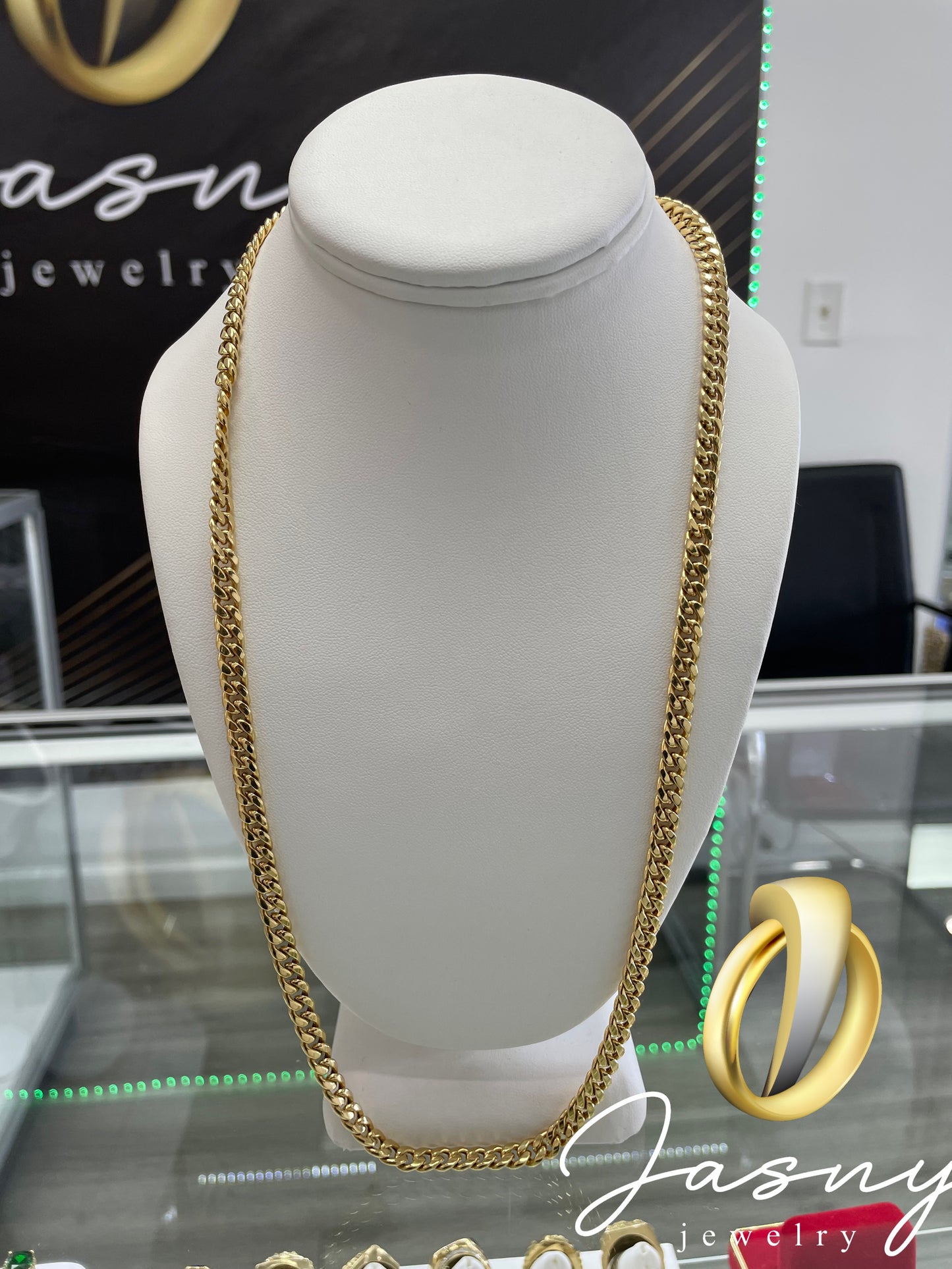 Chain Cuban link gold 14k