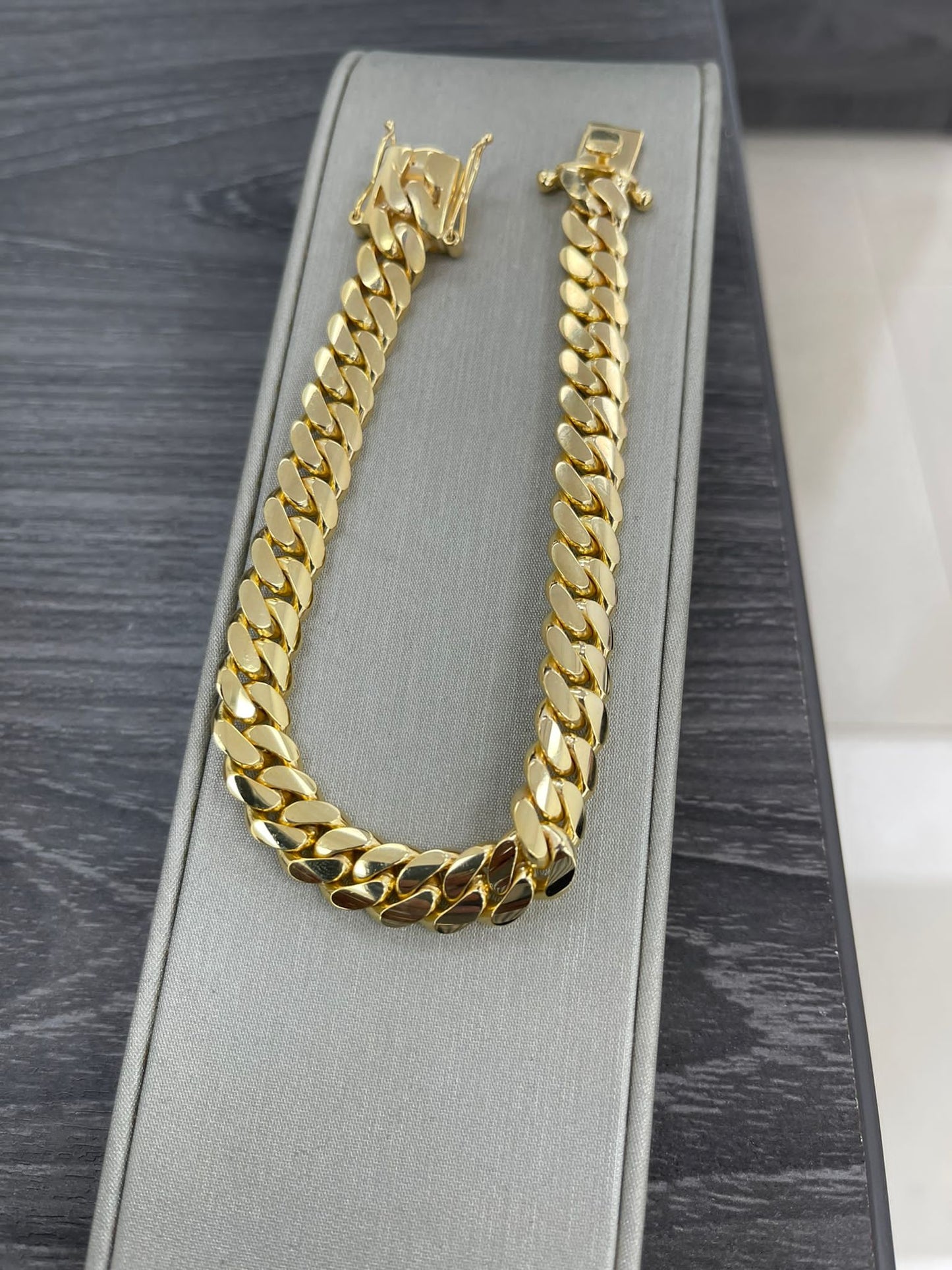 MANILLA CUBAN LINK SOLIDA ORO 14K / SOLID CUBAN LINK BRACELET 14K GOLD