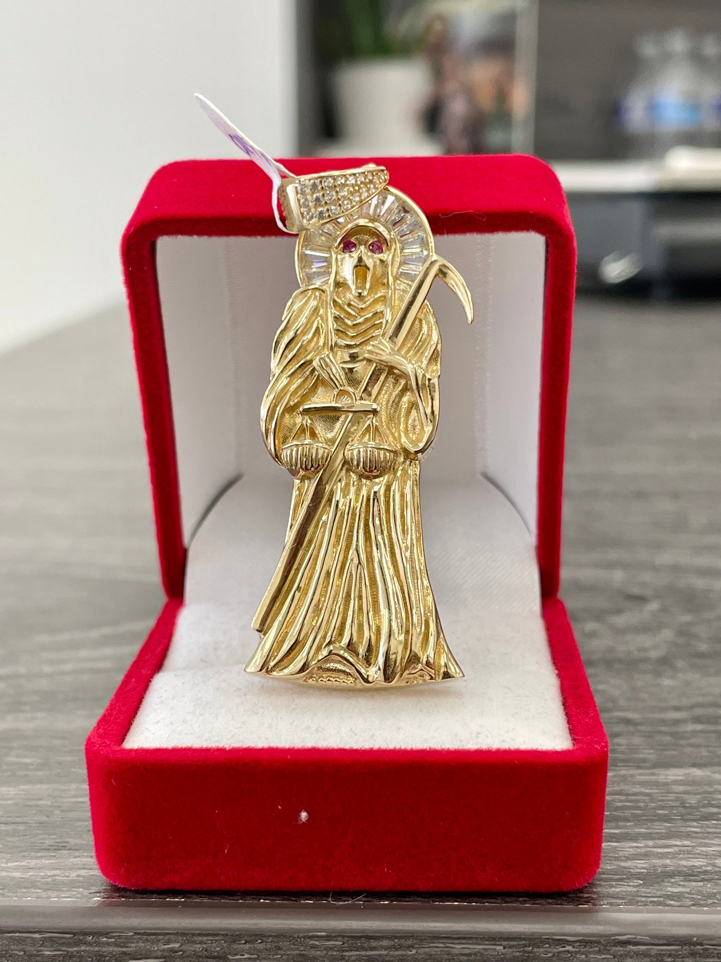 💎🇮🇹 MEDALLA SANTA MUERTE ORO 14K