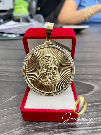 💎🇮🇹 MEDALLA VIRGEN ORO 14K