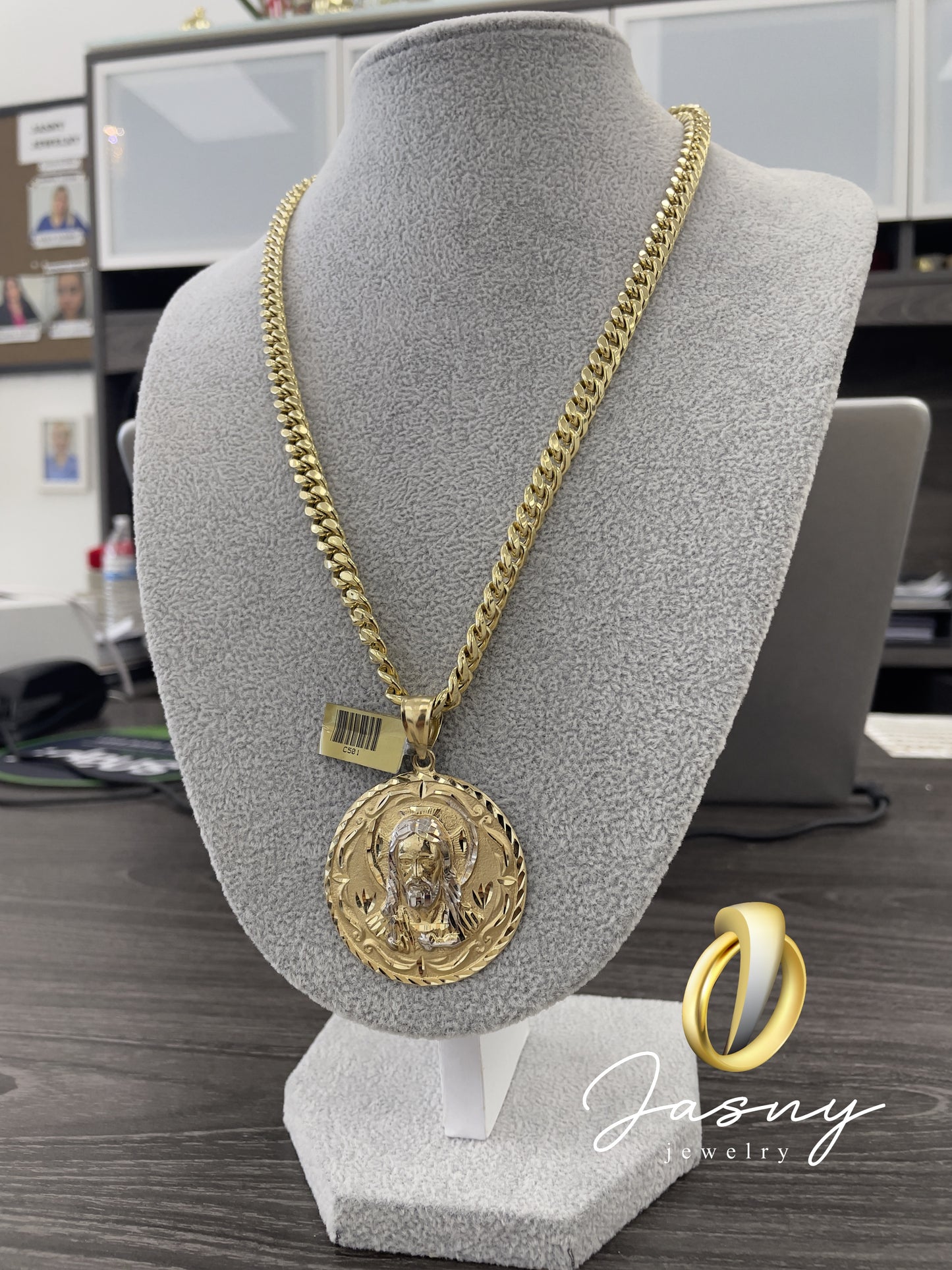 🇮🇹💎 CHAIN JESUS GOLD 14K **NEW**