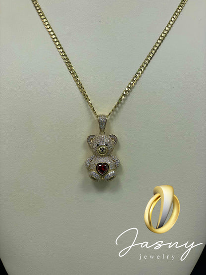 🐻Teddy bear chain GOLD 10K 💎🇮🇹