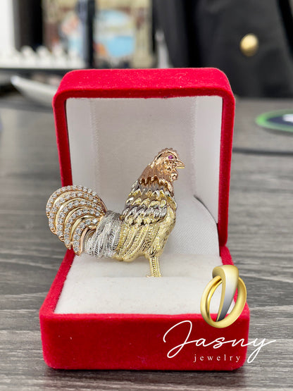 🇮🇹💎 MEDALLA DE GALLO ORO 14K