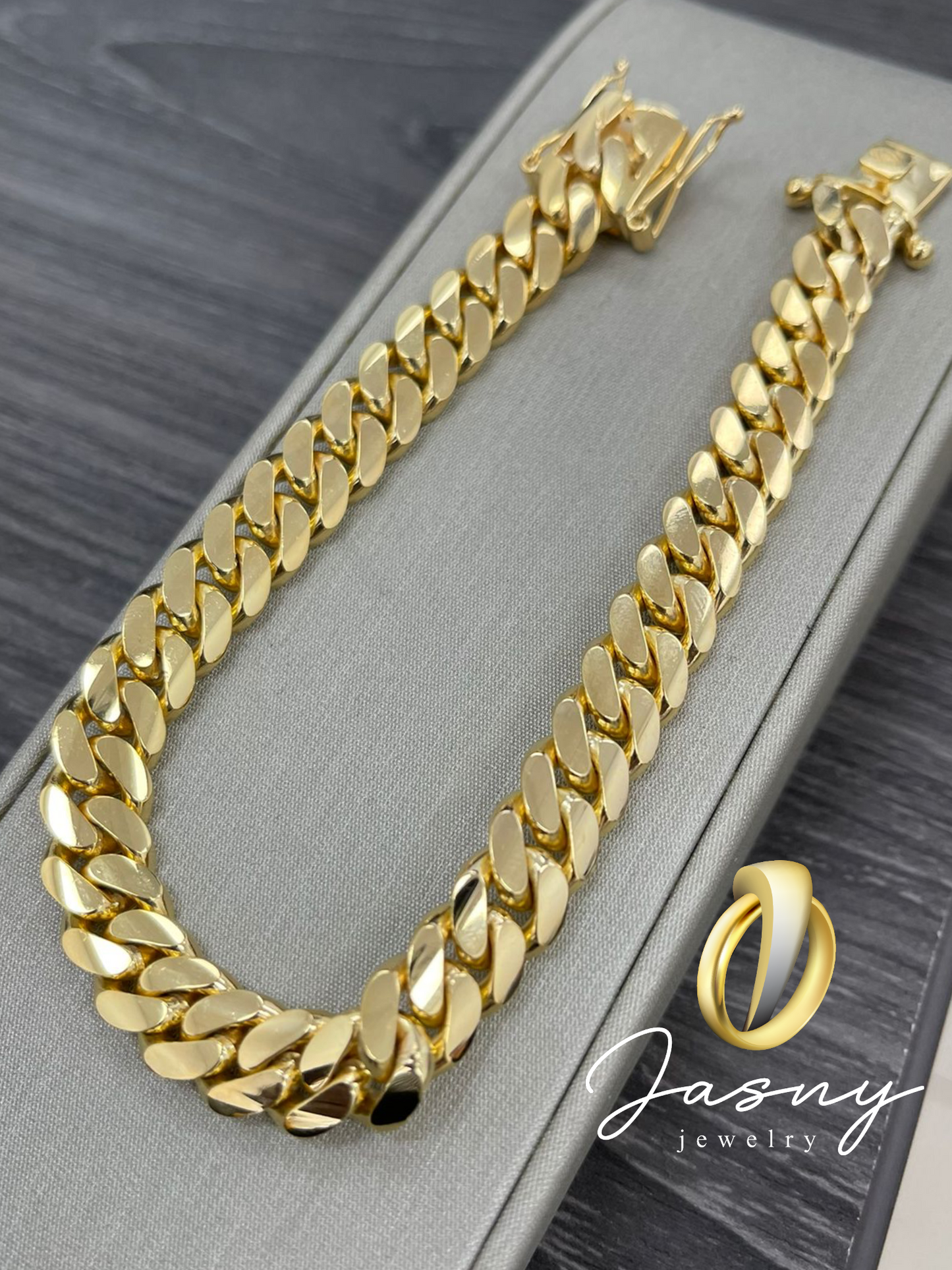 MANILLA CUBAN LINK SOLIDA ORO 14K / SOLID CUBAN LINK BRACELET 14K GOLD