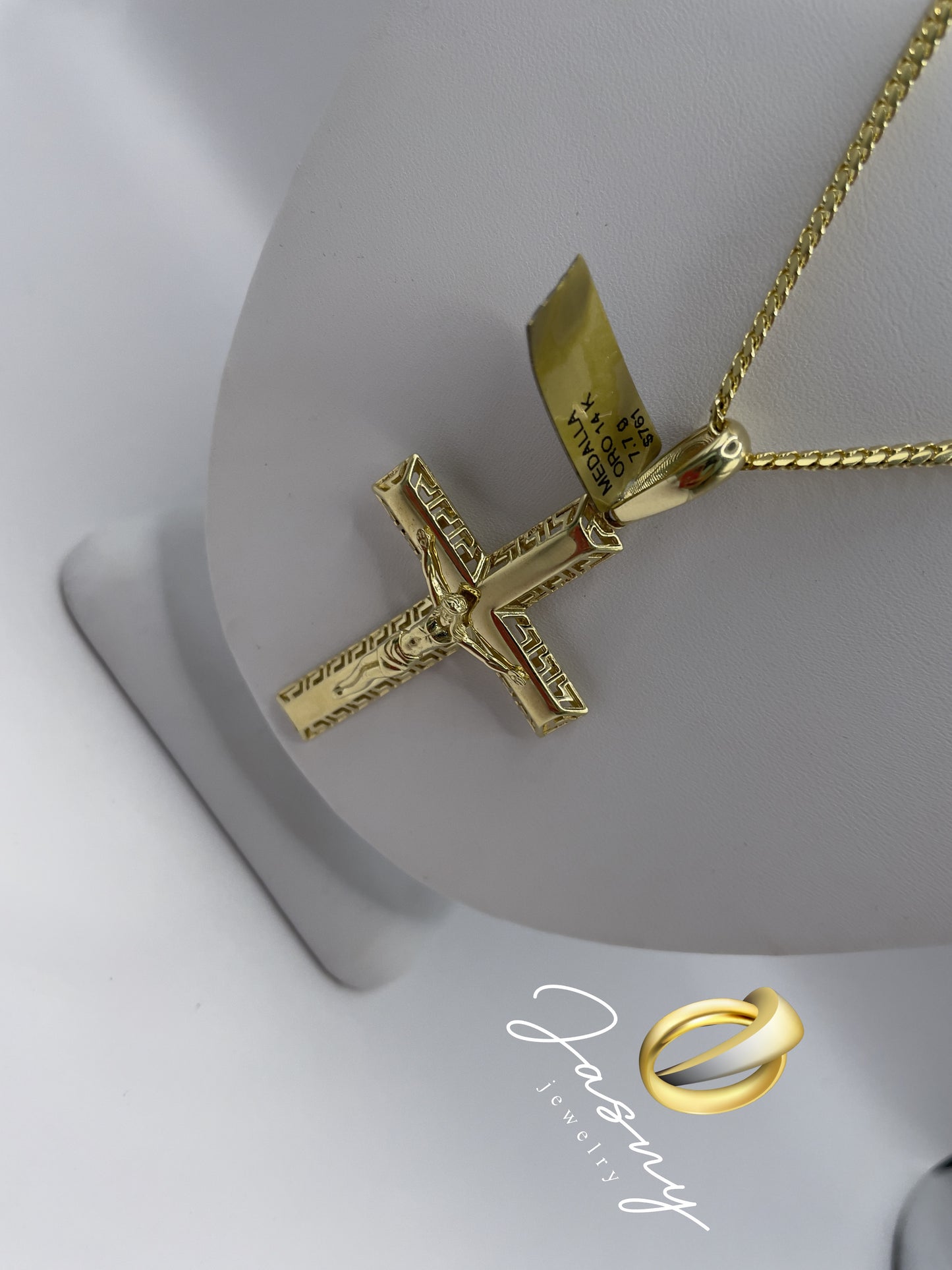 🇮🇹💎 CADENA CRISTO ORO 14K